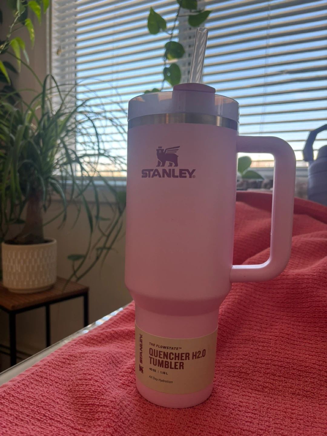 Stanley Quencher H2.0 Flowstate Tumbler 40oz Rose Quartz