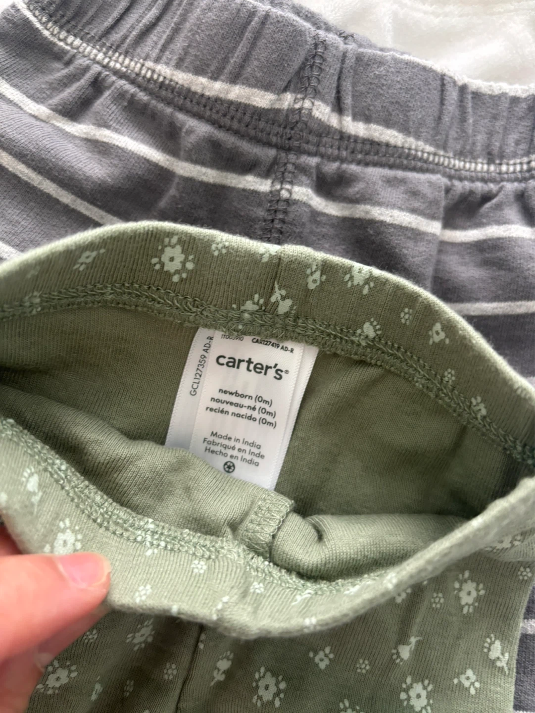 Carter's Newborn Baby Pants (3-Pack) - photo 2