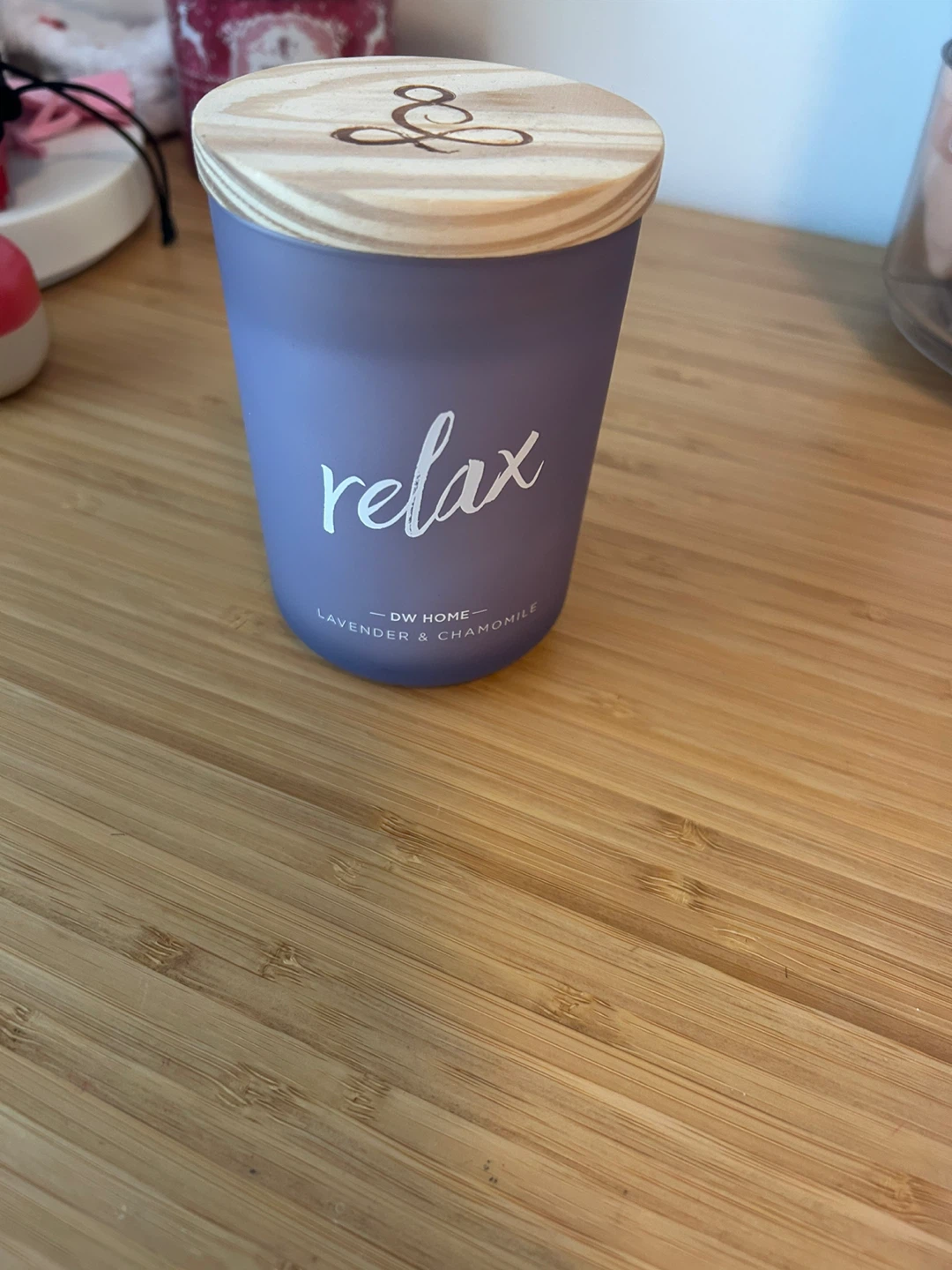 Lavender scented candle