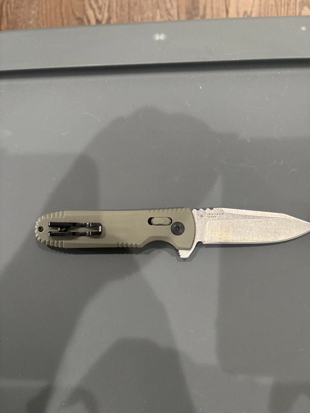 SOG Pentagon XR Folding Knife - Green - photo 3
