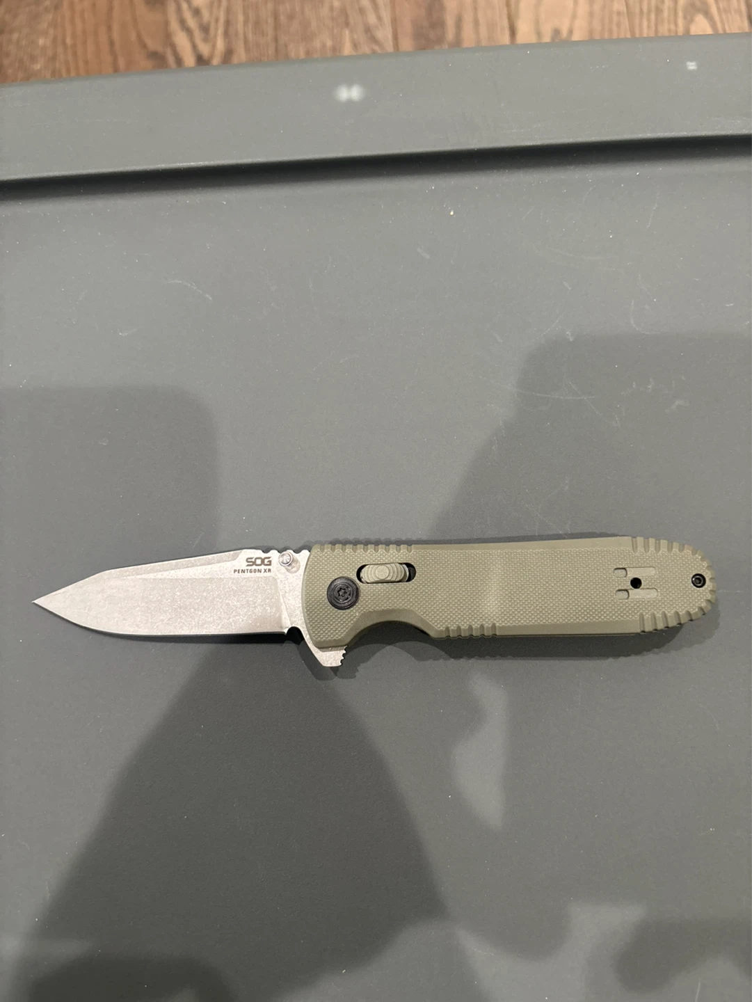 SOG Pentagon XR Folding Knife - Green