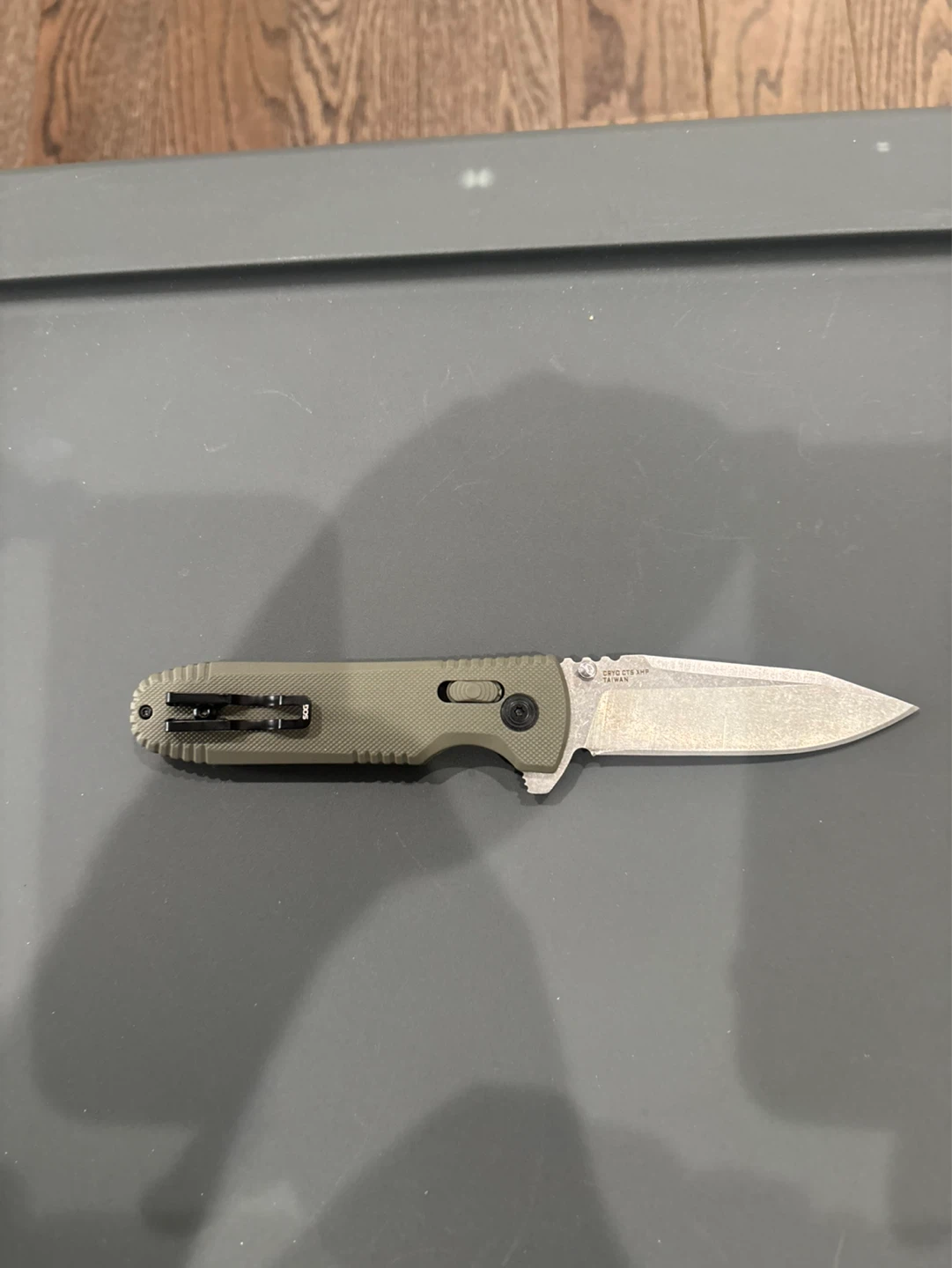 SOG Pentagon XR Folding Knife - Green - photo 4