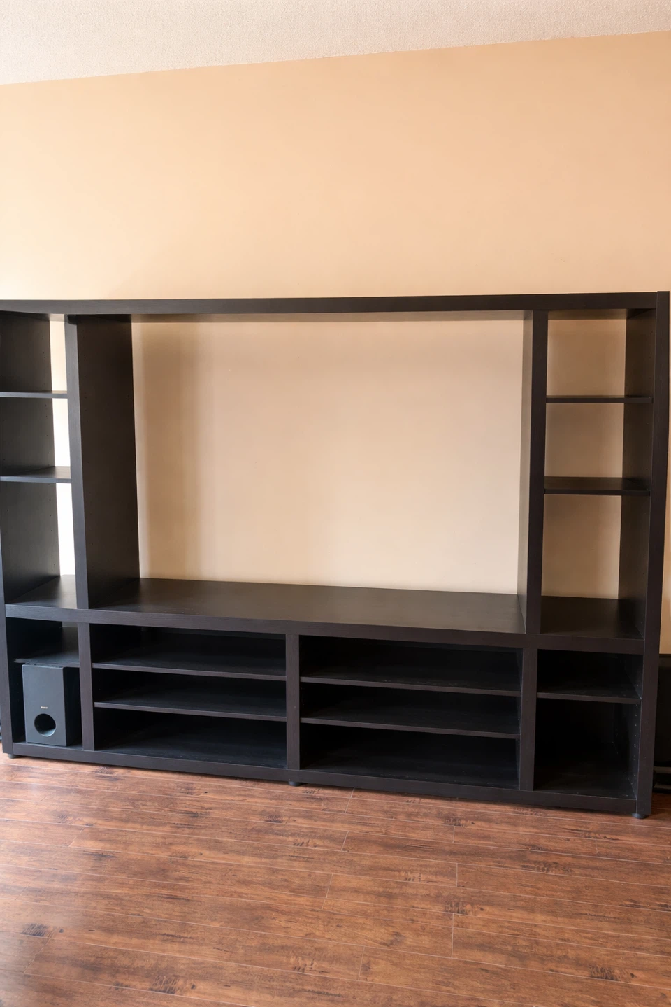Brown/Black TV storage unit