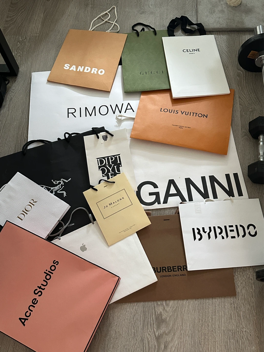 Assorted Designer Shopping Bags