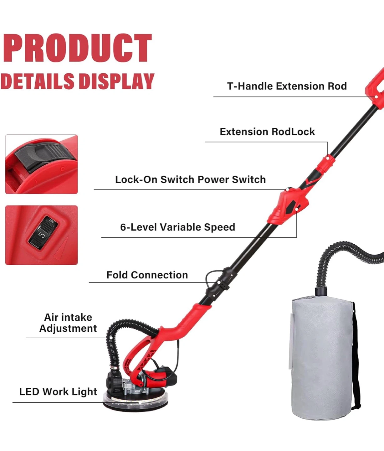 Electric Drywall sander brand NEW in a box - photo 5
