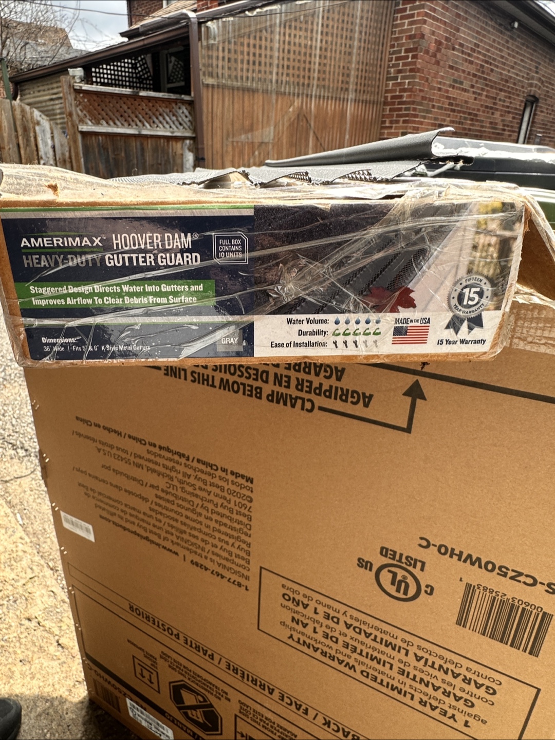 Amerimax Hoover Dam Heavy-Duty Gutter Guard - Gray - photo 2