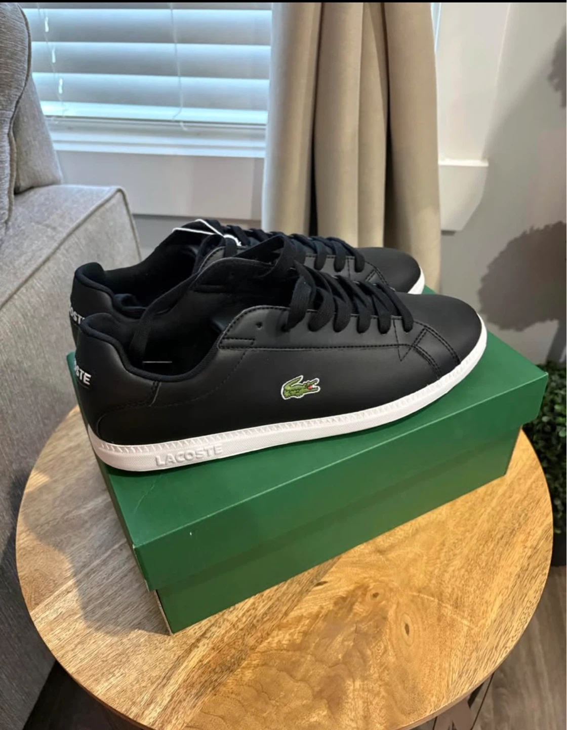 Lacoste Men's Black Sneakers - Size 10 - photo 2