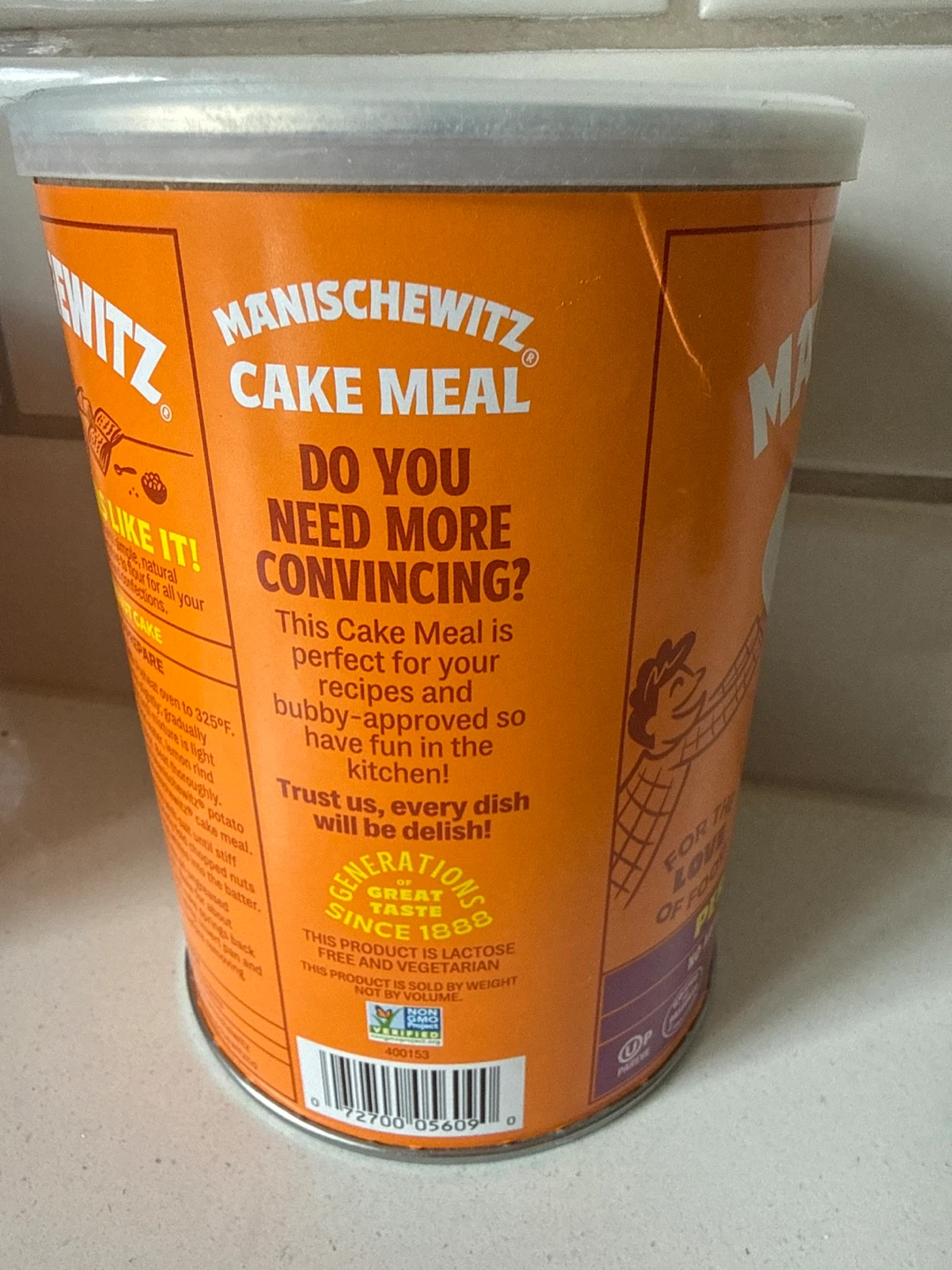 $2.50 ea New Manischewitz Cake Meal cans - photo 4