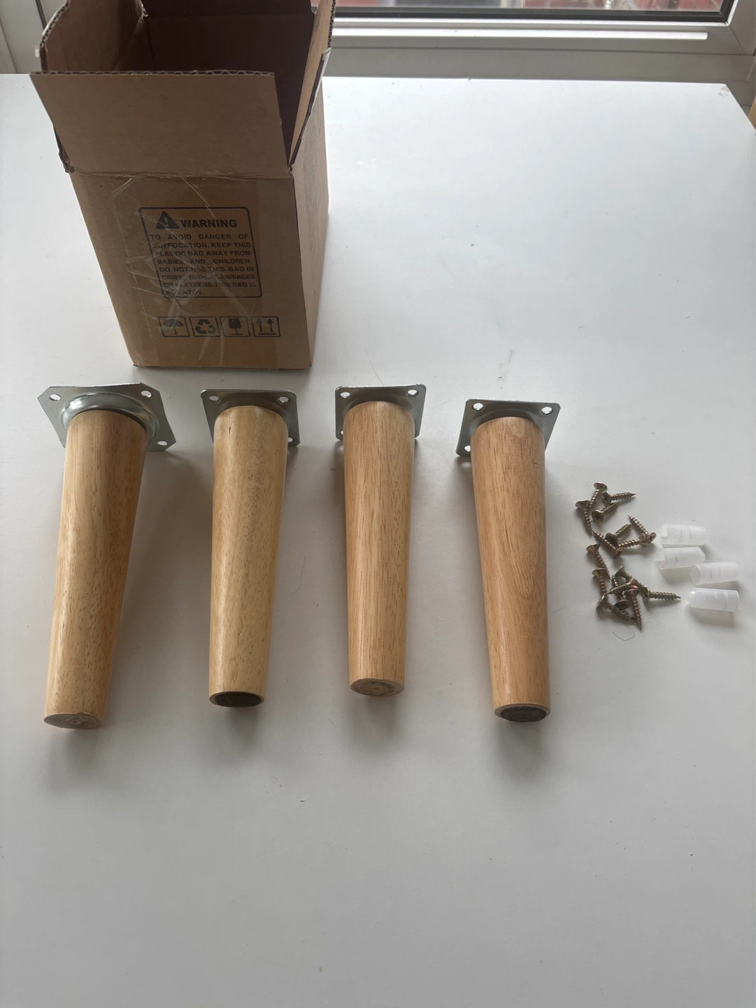 Set of 4 Wooden Couch/Chair Legs