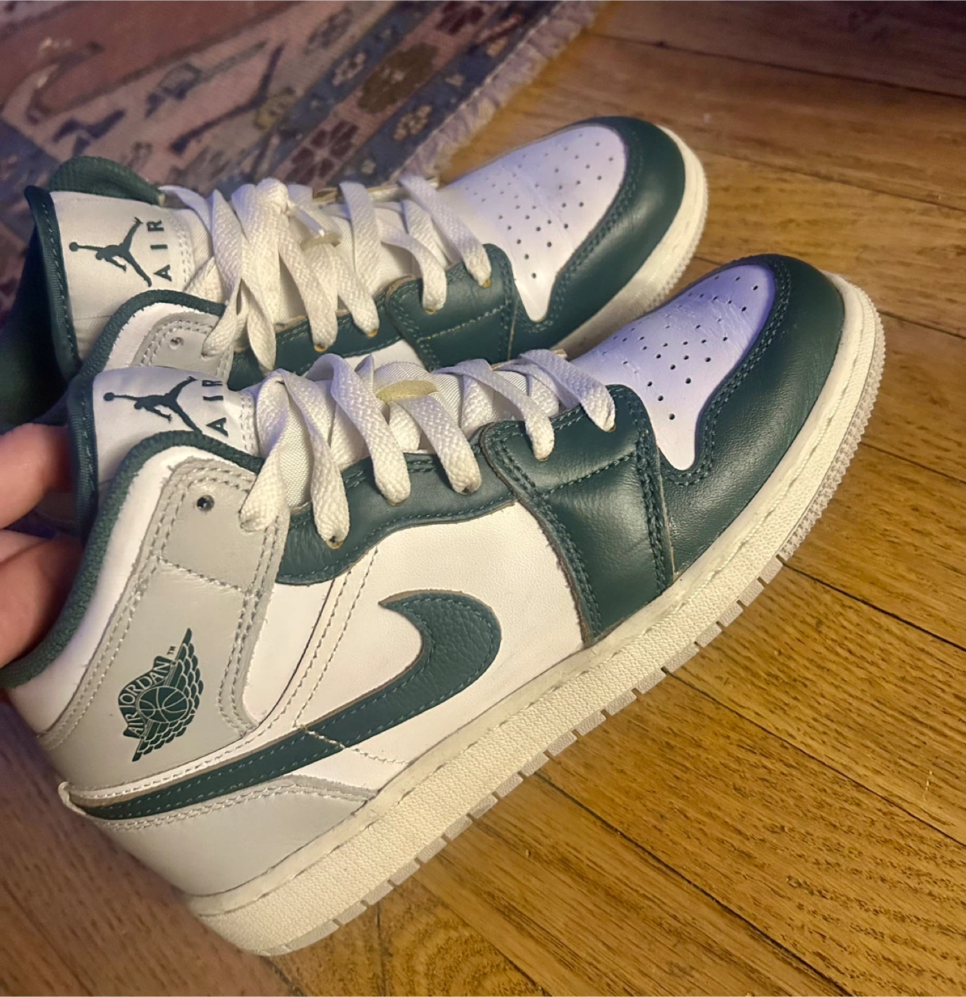 Air Jordan 1 Mid SE "Dark Teal" Sneakers - photo 5