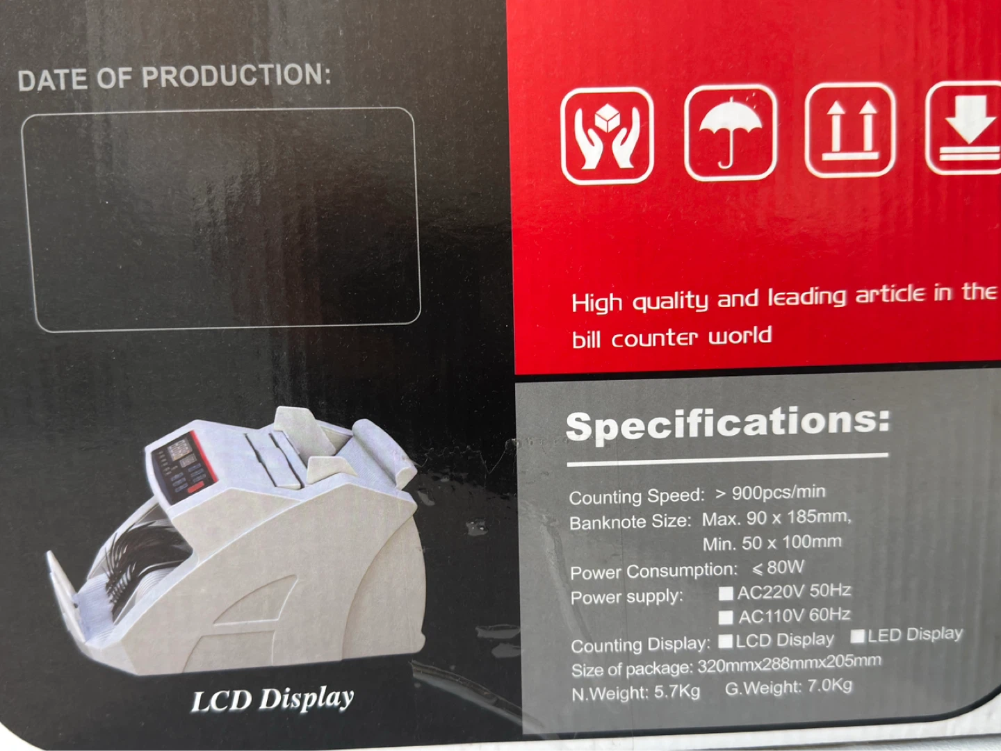 Bill Counter OR-210B UV - photo 5