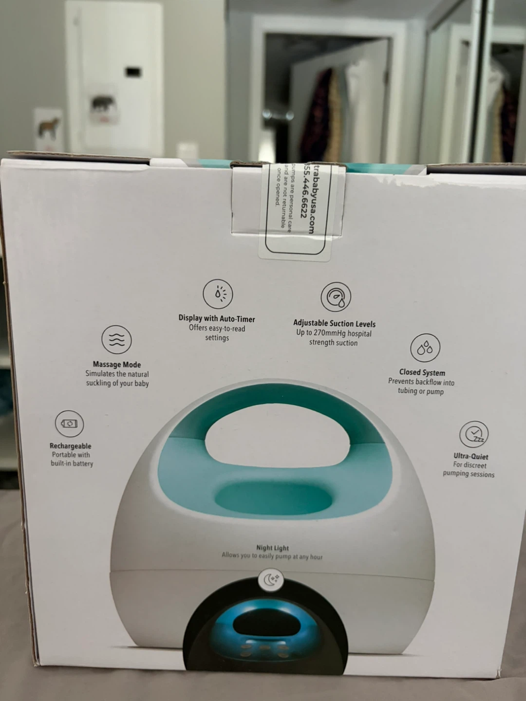 Spectra S1 Plus Premier Rechargeable Double Electric Breast Pump - photo 2