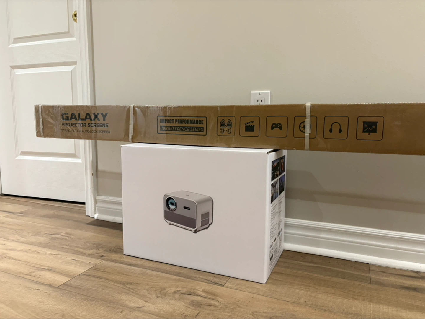Vision EYE-XO2 Projector with Galaxy 72” projector screen