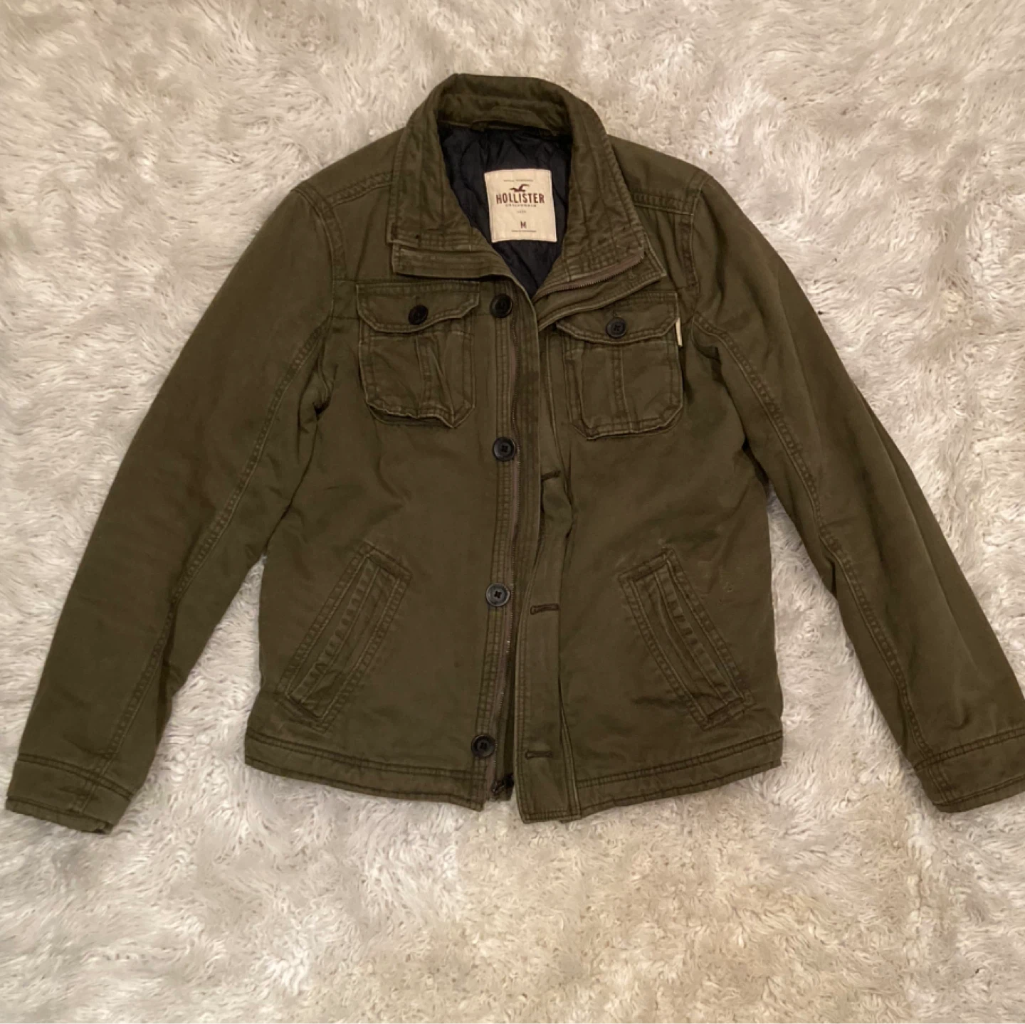 Hollister Olive Green Jacket Size M
