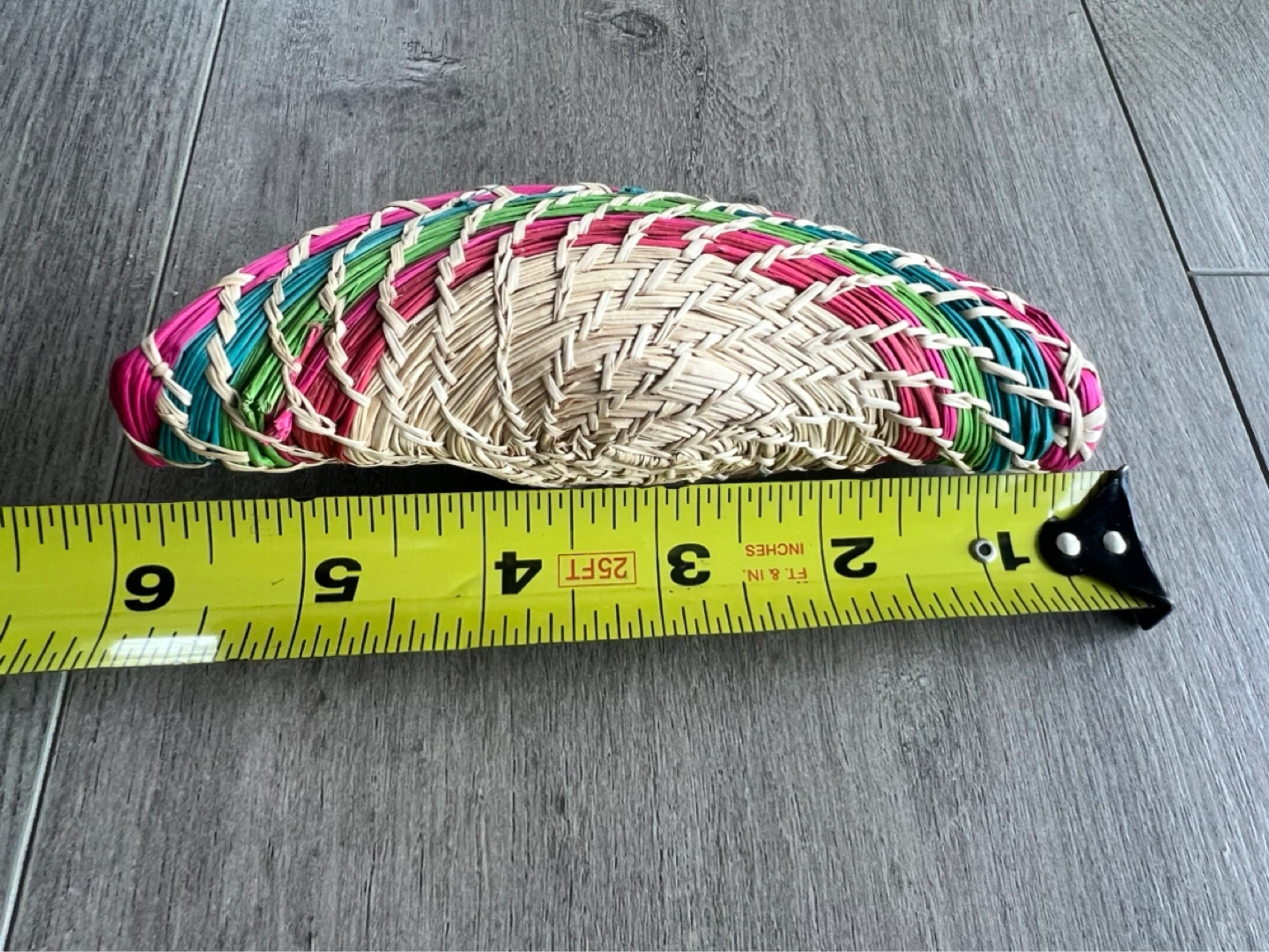 Woven Straw Zippered Pouch - Rainbow Colors - photo 3