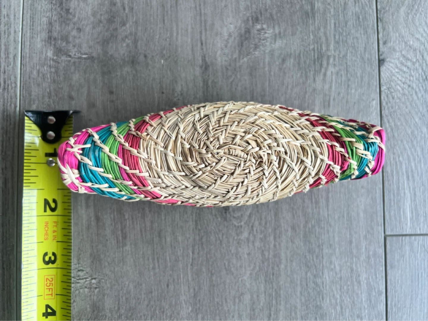 Woven Straw Zippered Pouch - Rainbow Colors - photo 5