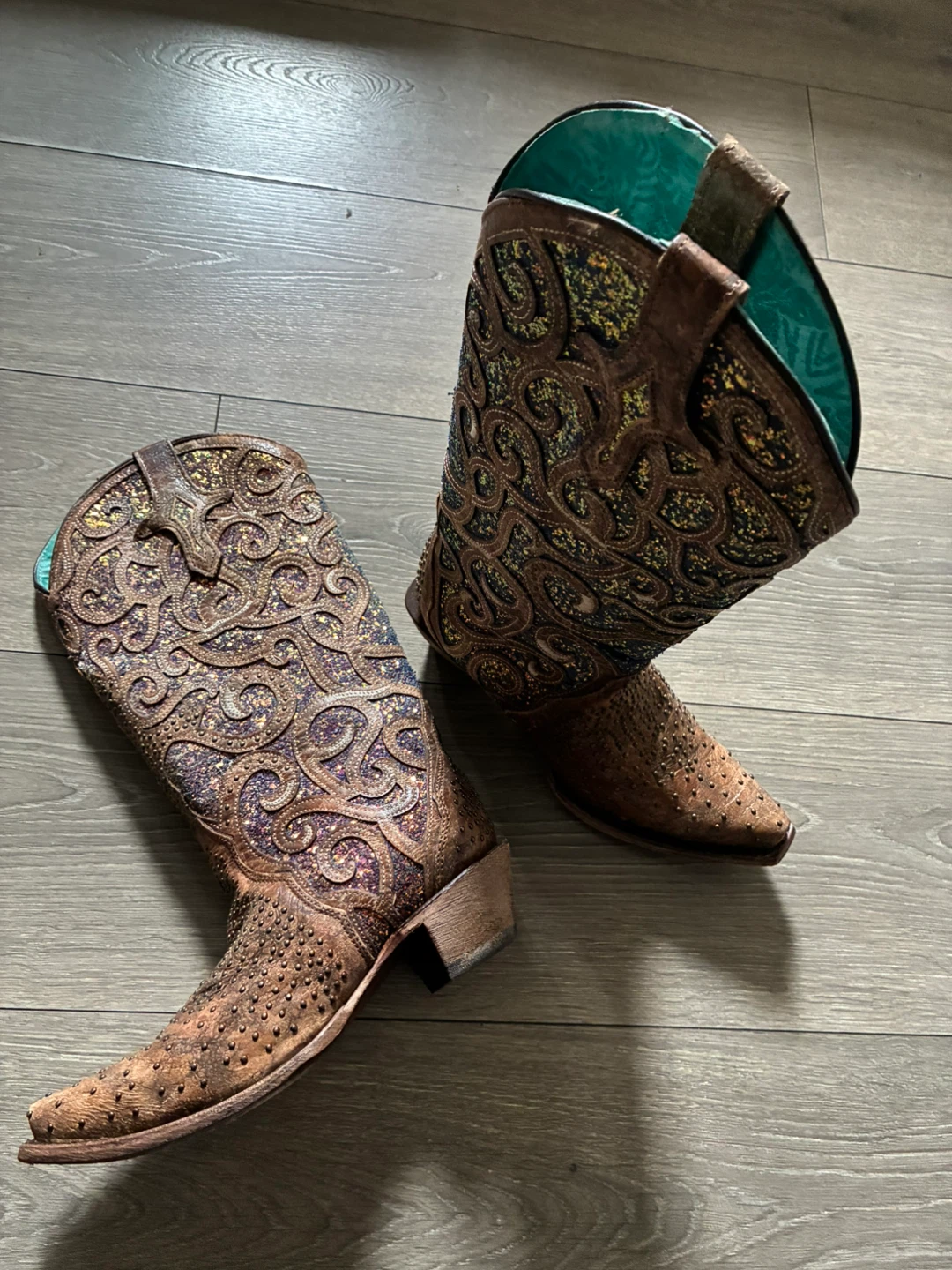 Corral Glitter Cowgirl Boots - photo 2