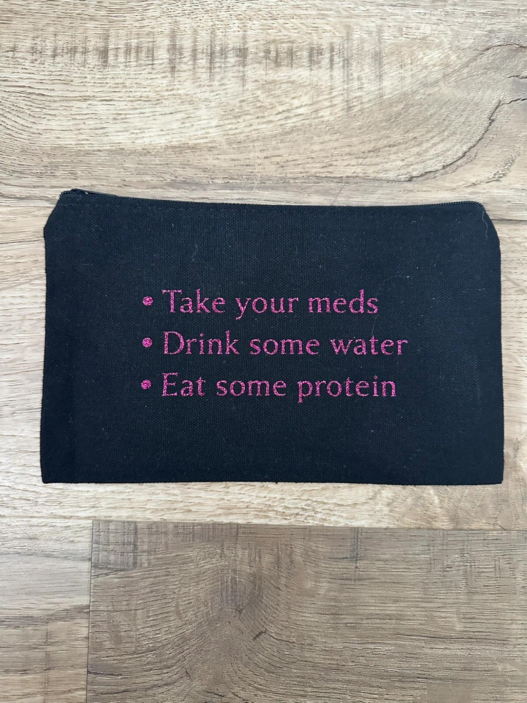 Black Zippered Pouch