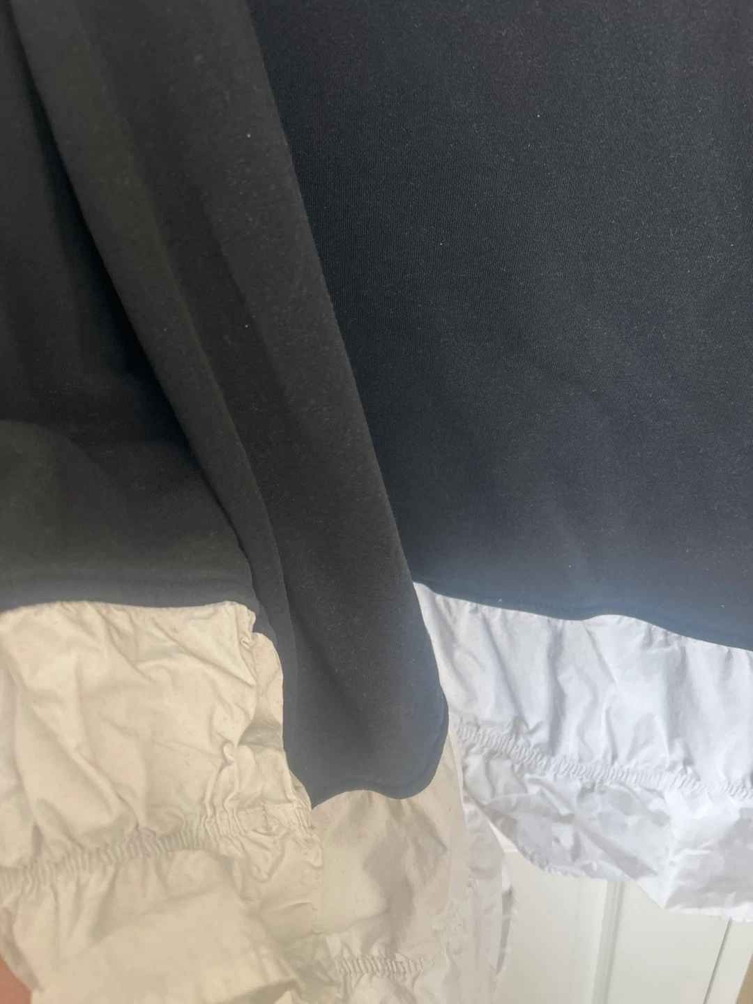 Black and White Layered Tunic Dress - photo 2