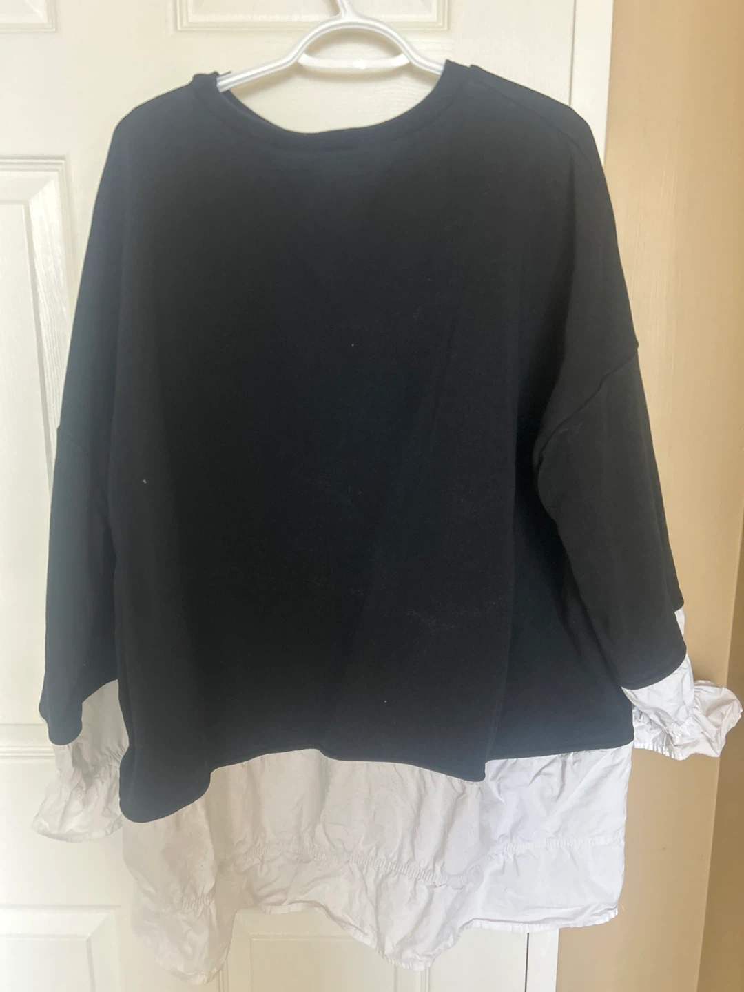 Black and White Layered Tunic Dress - photo 3
