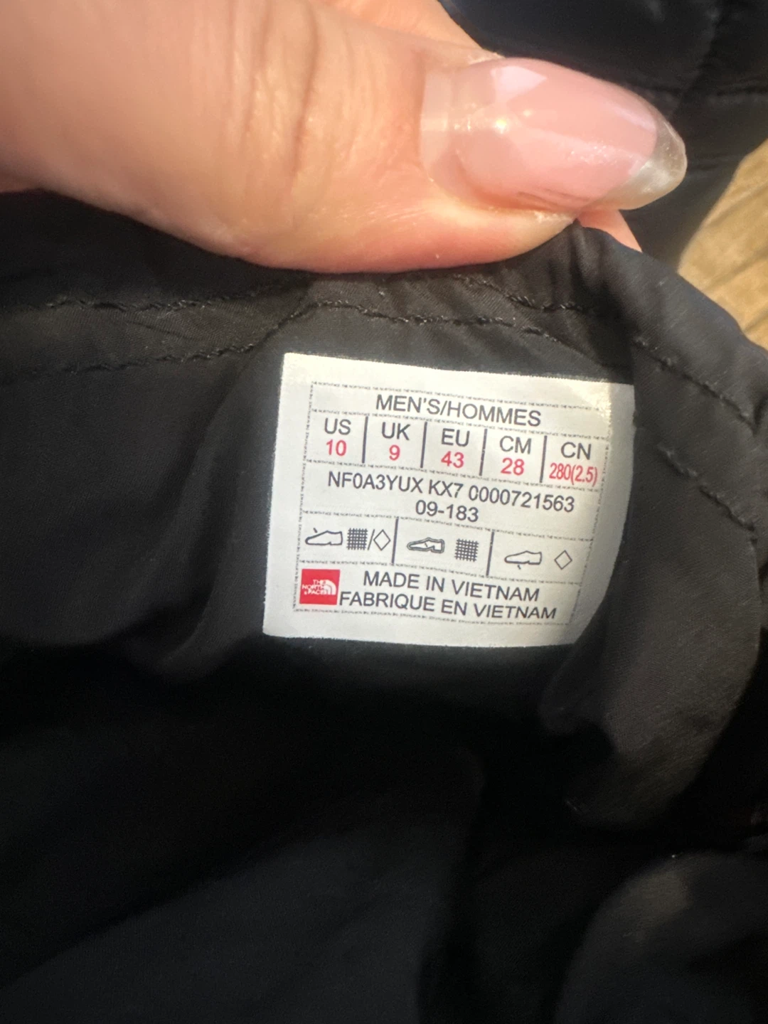 The North Face Black Quilted Boots - Men's US 10 - photo 3