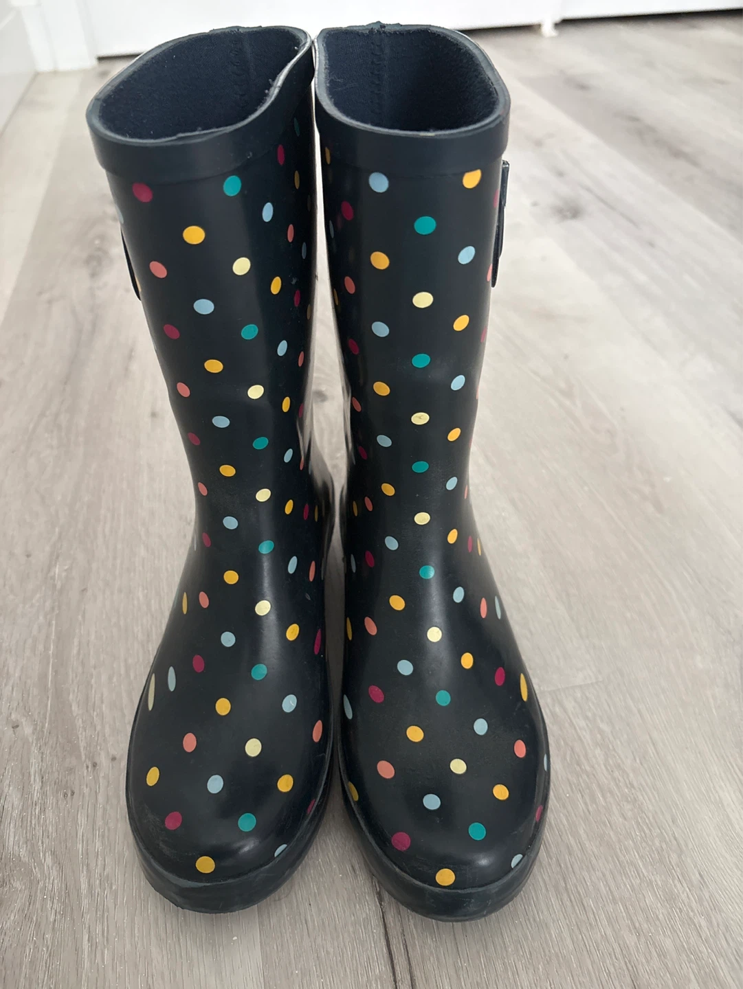 Joules Rain Boots Size 6 Polka Dot - photo 3