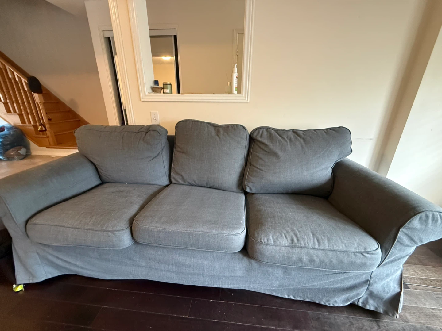 Ikea Grey 3-Seater Sofa