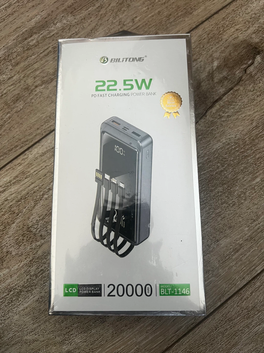 Bilitong 22.5W PD Fast Charging Power Bank 20000mAh LCD Display