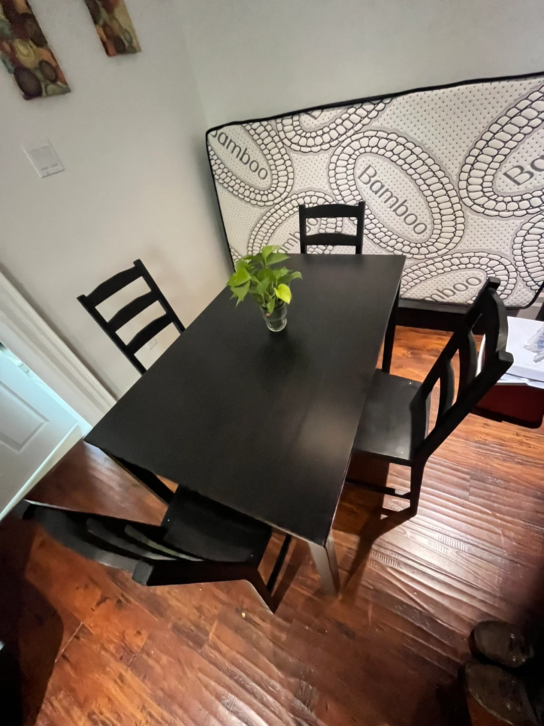MOVING SALE ‼️ Black Dining Table with 4 Chairs - photo 2