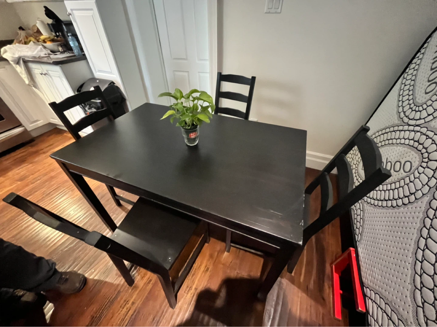 MOVING SALE ‼️ Black Dining Table with 4 Chairs - photo 3