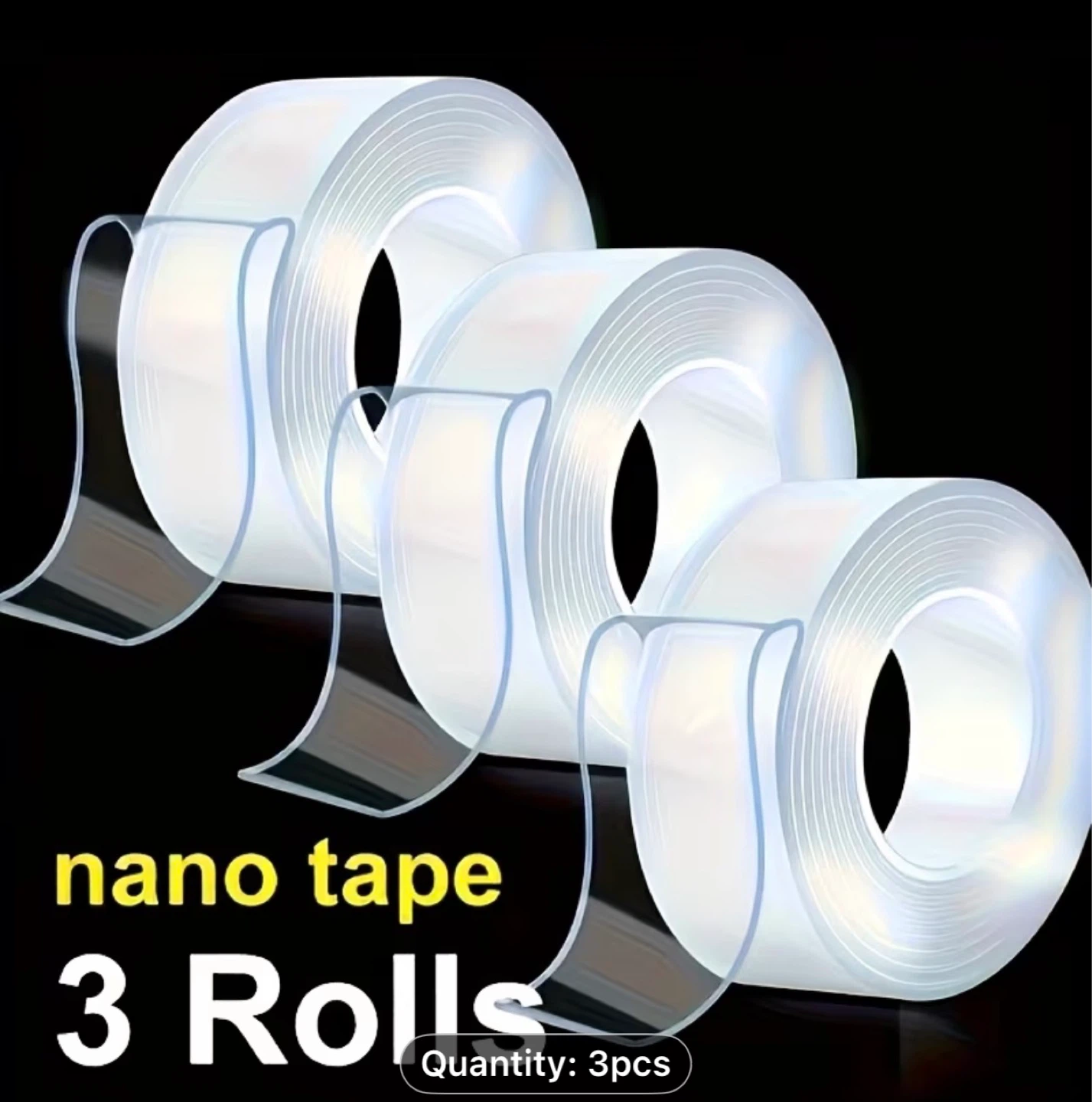3Pc Nano Double-Sided Tape with Strong Adhesion