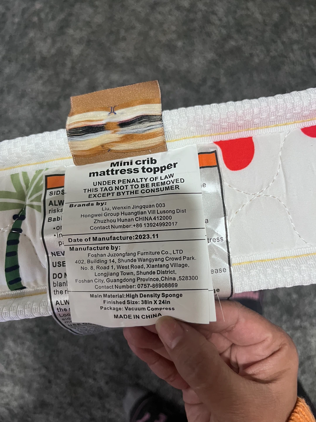 Mini Crib Mattress Topper - photo 2
