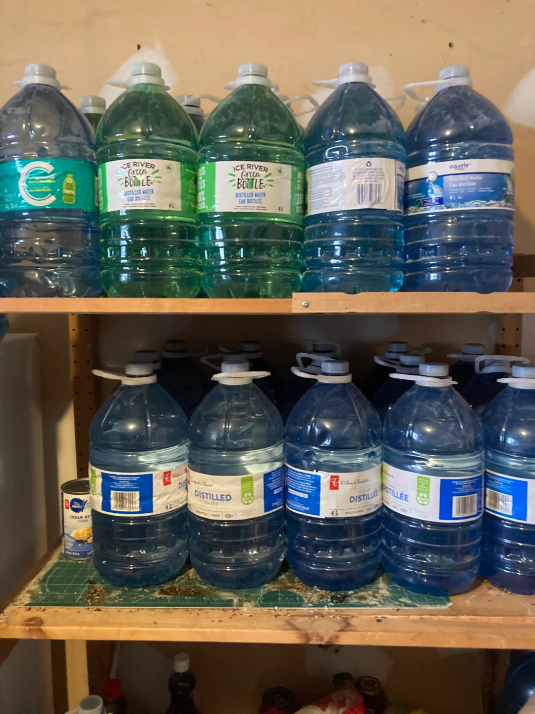 Free. Distilled water