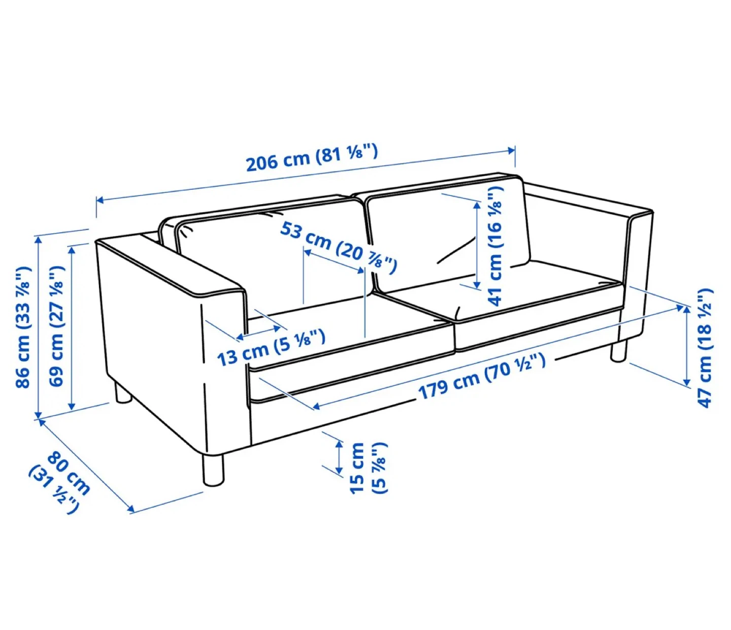 IKEA Sofa - Dark Grey - photo 4