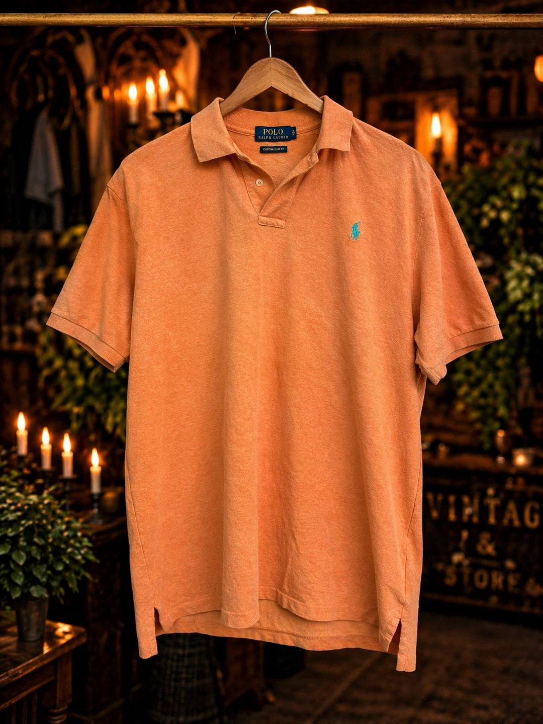 Polo Ralph Lauren Men's Orange Polo Shirt
