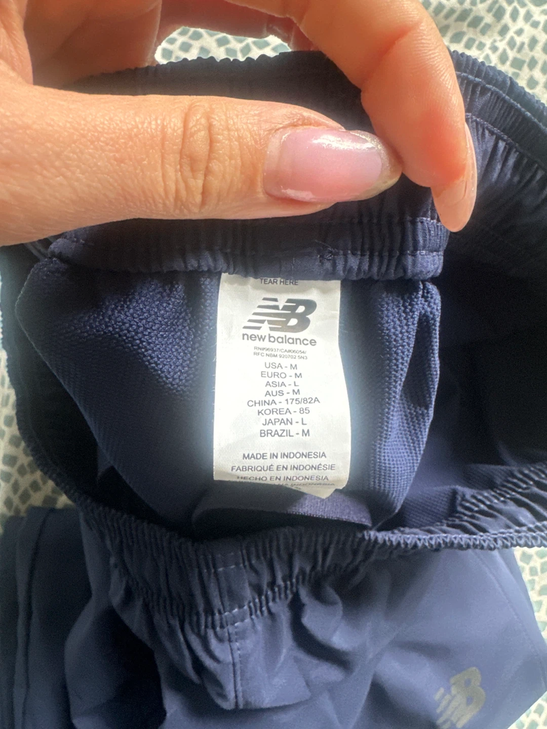 New Balance Navy Athletic Pants - Size M - photo 3