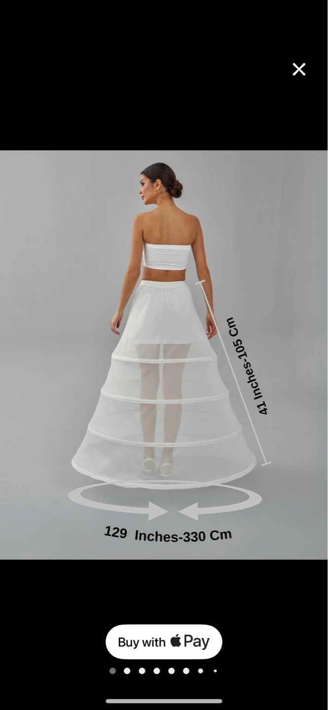 White Petticoat Crinoline Slip
