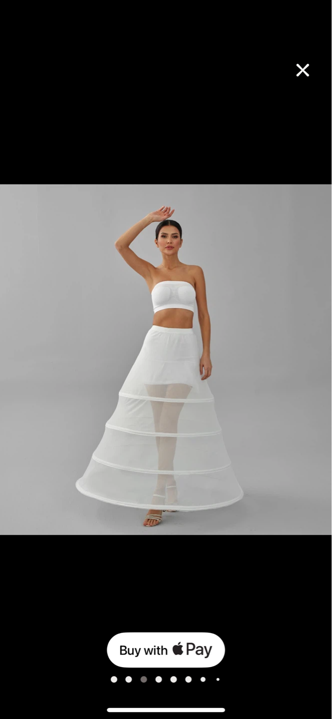 White Petticoat Crinoline Slip - photo 2