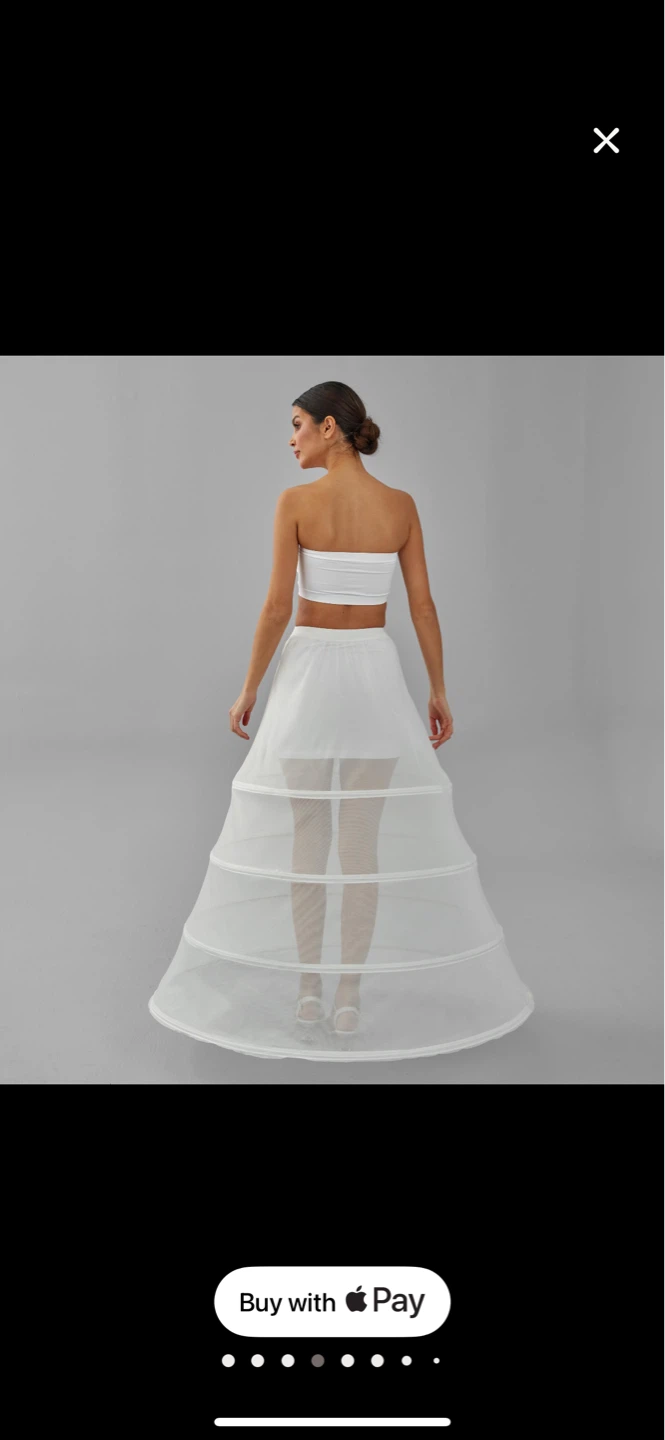 White Petticoat Crinoline Slip - photo 3