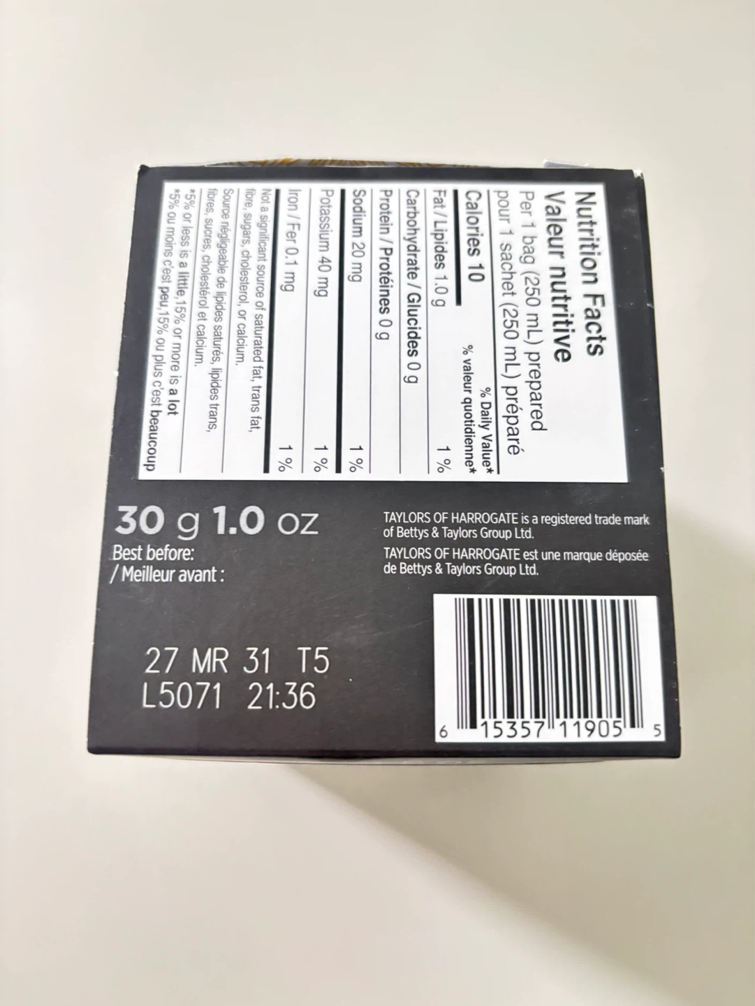 Taylors Organic Chamomile Herbal Infusion Tea (20 Sachets) - photo 2