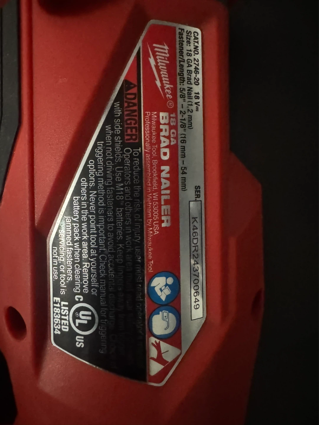 Milwaukee M18 FUEL 18 Gauge Brad Nailer - photo 4
