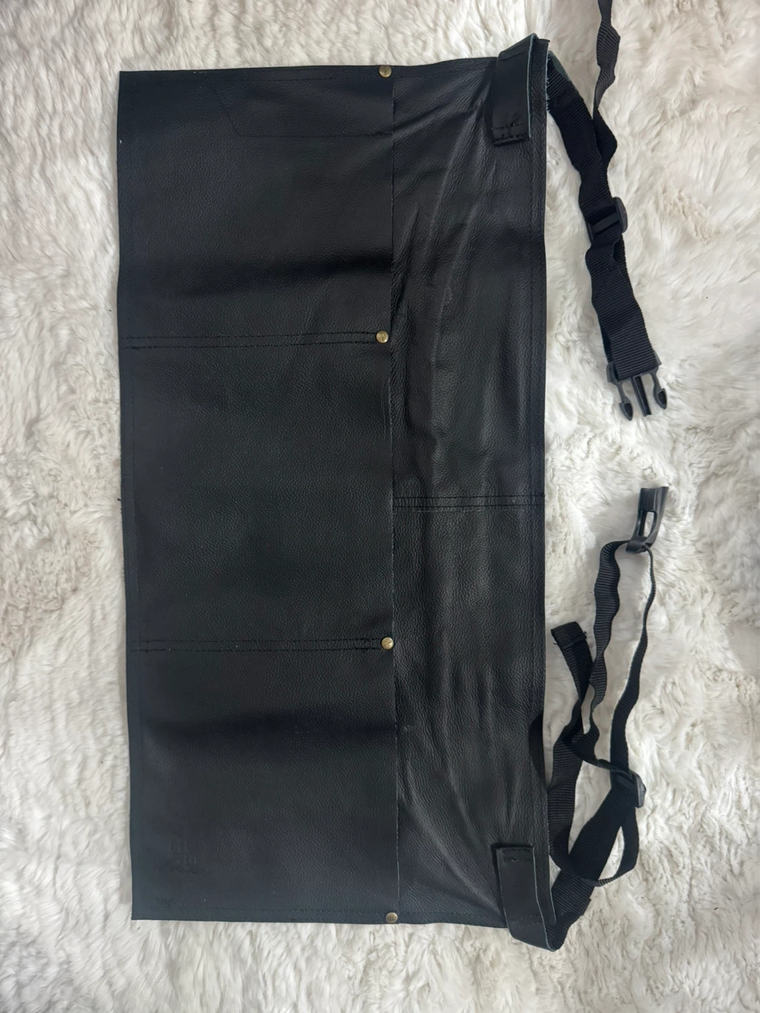 Black Leather server Apron