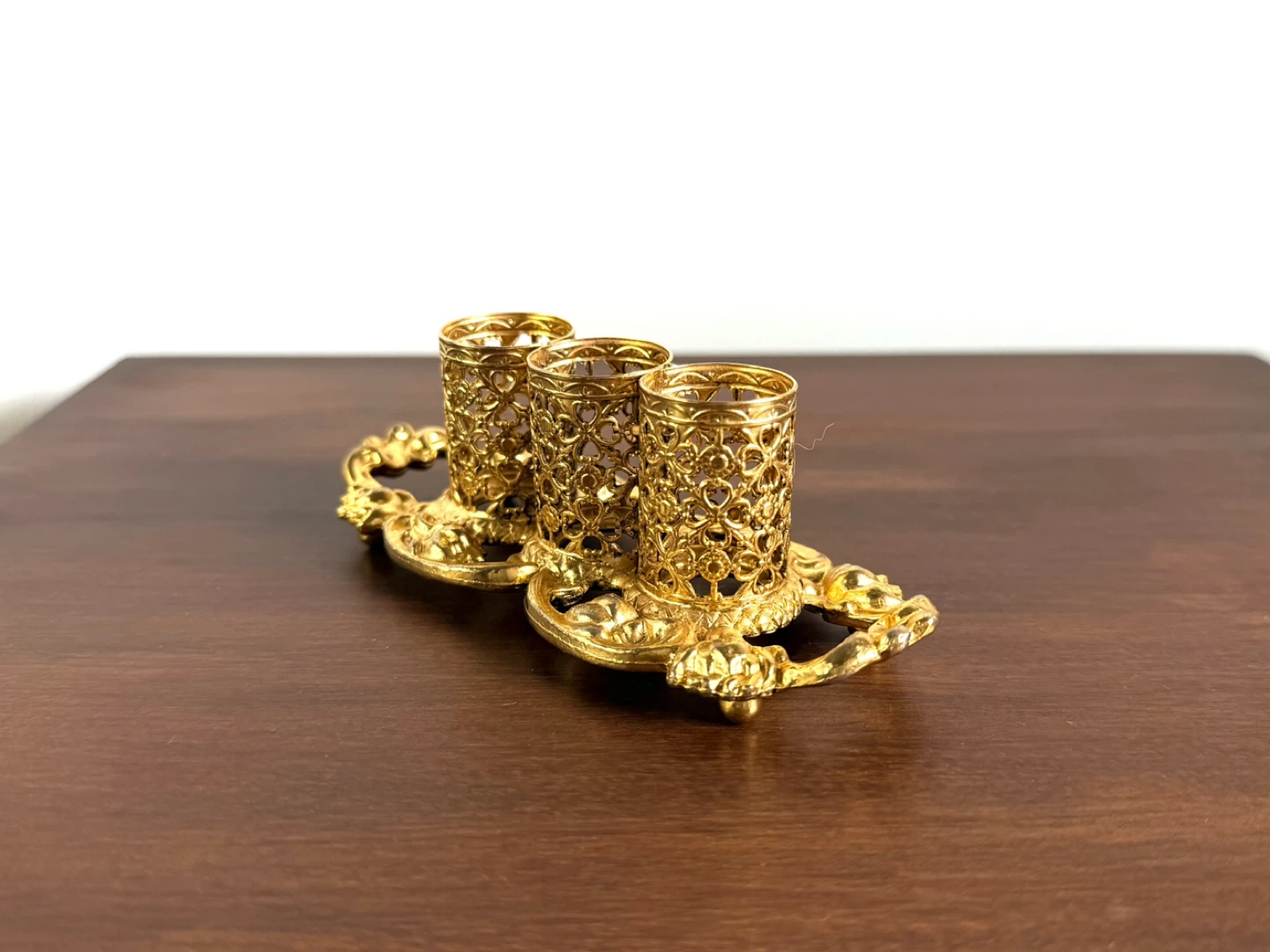 Vintage Gold Vanity Organizer – Lipstick Holder - photo 2