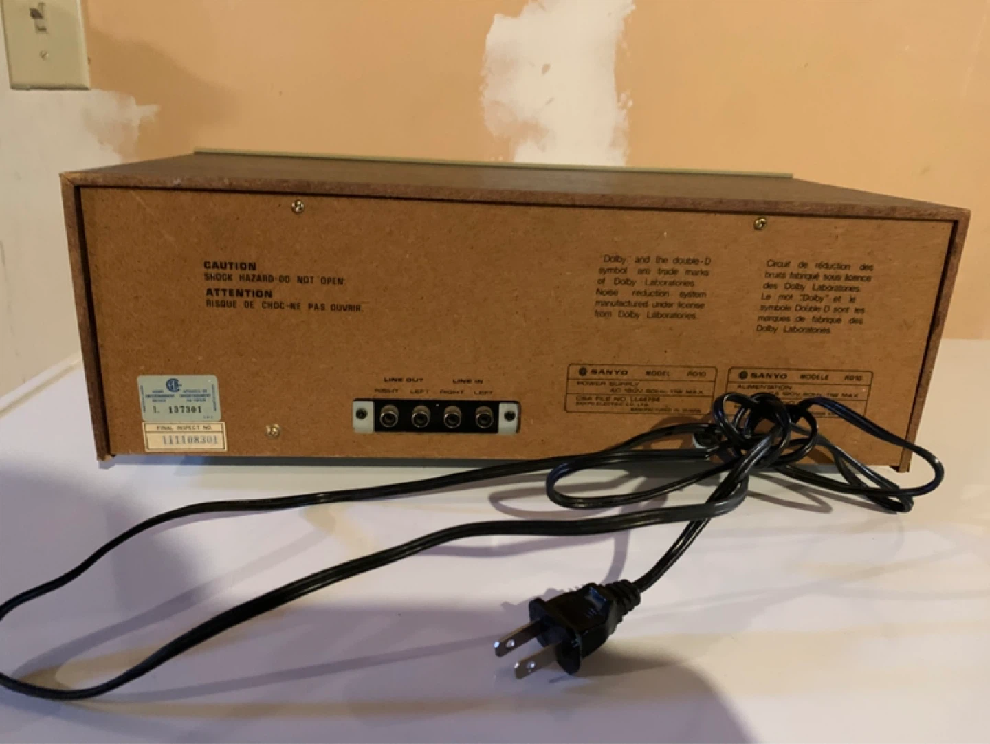 Sanyo RD 10 Stereo Cassette Deck - photo 2