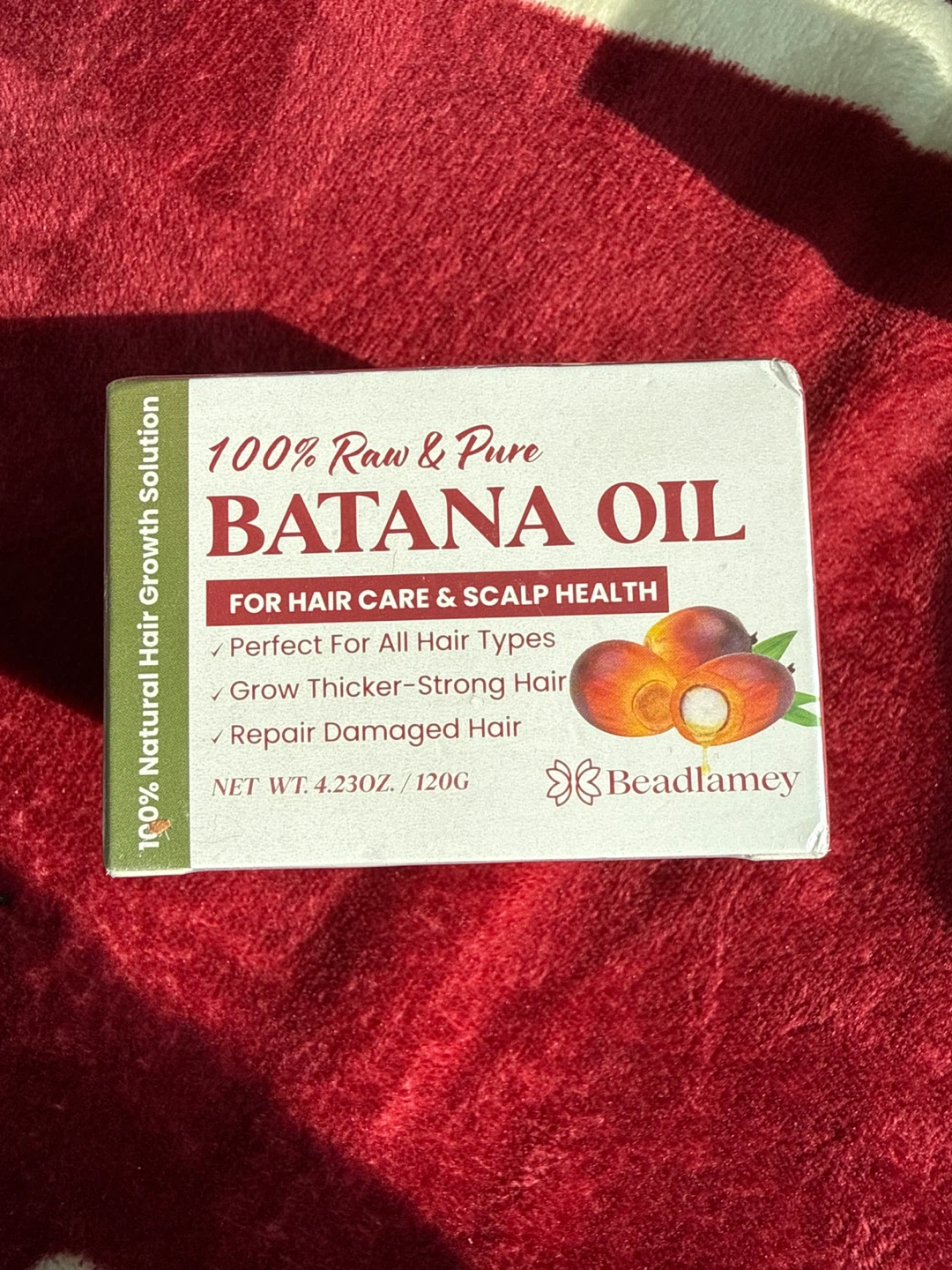 Beadlamey 100% Raw & Pure Batana Oil for Hair Care