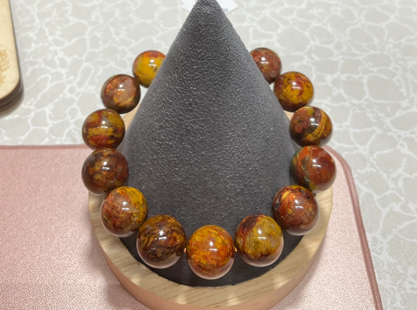 Jasper Beaded Stretch Bracelet