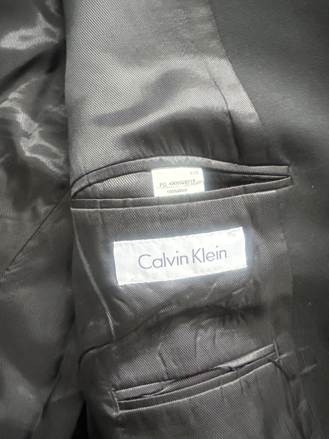 Calvin Klein Men's Black Suit Jacket and Pants Set - photo 2