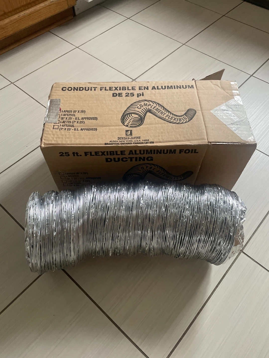 Dundas Jafine 25 ft. Flexible Aluminum Foil Ducting