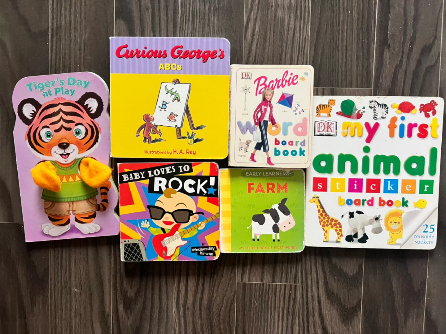 Set of 6 Children's Board Books