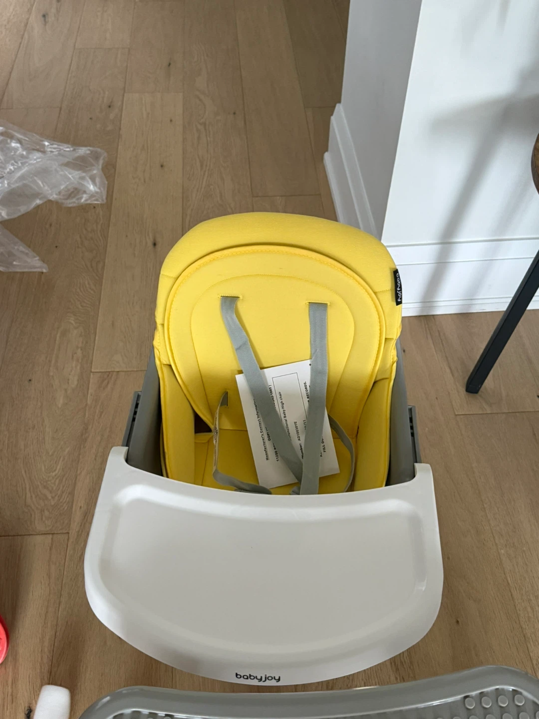 Babyjoy Convertible High Chair and Table Set - Yellow